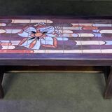 Wooden and ceramic coffee table