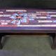Wooden and ceramic coffee table