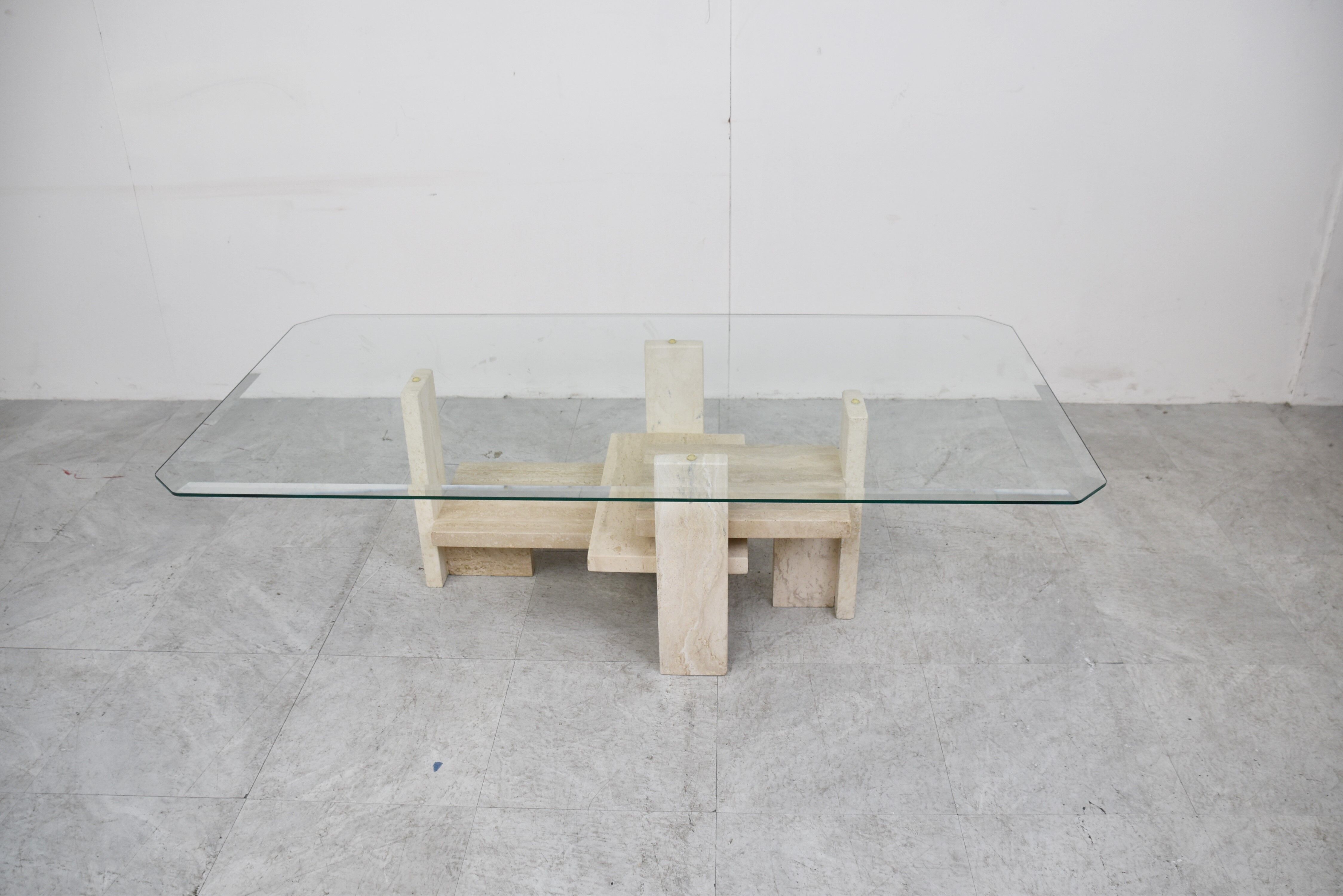 Vintage coffee table by Willy Ballez, 1970s