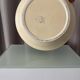 French Vintage Ribbed Ceramic Salad Bowl | Ivory Cream | Digoin Sarreguemin