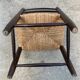 Fauteuil en bois et paille pour enfant