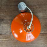 Space age orange 70s pendant light