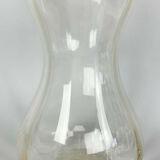 Blown glass carafe and silver frame