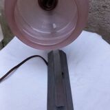 Vintage pink opaline wall lamp