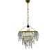 Vintage crystal chandelier Lustry Kamenický Šenov, Czechoslovakia 1970s