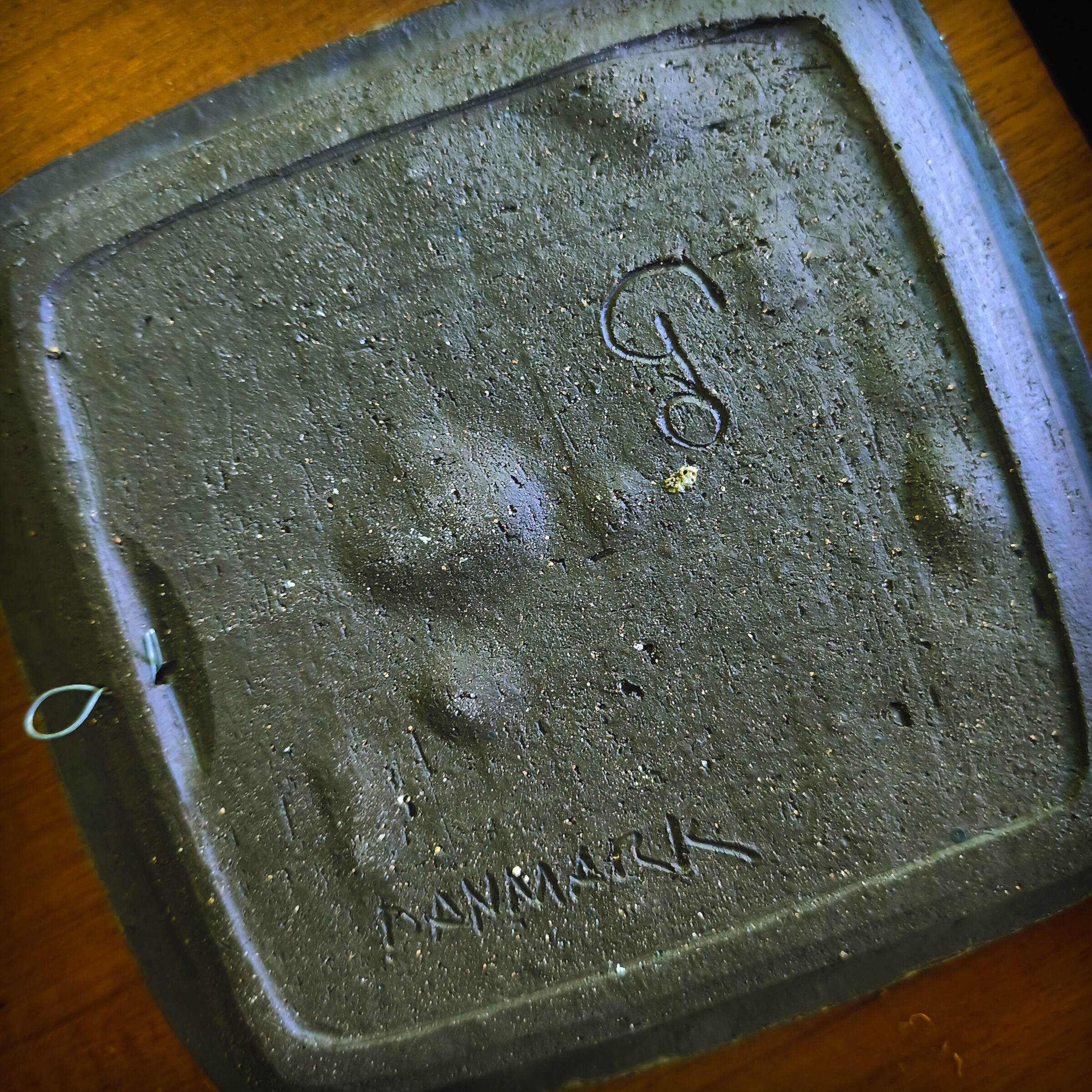 Wall plate in ceramic by Herluf Gottschalk Olsen, Denmark, 1960s