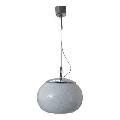 Lampe suspendue verre Murano par Mazzega 1970s