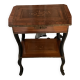Napoleon 3 marquetry and bronze side table
