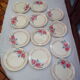 12 Assiettes plates anciennes Badonviller
