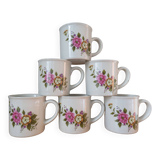 Set of 6 vintage mugs chi kiang stoneware