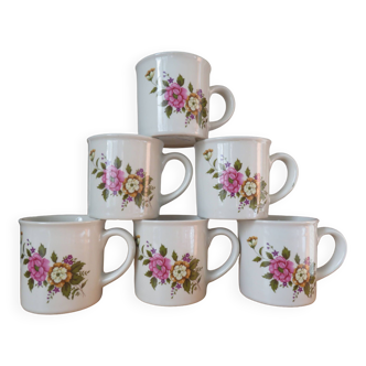 Set of 6 vintage mugs chi kiang stoneware