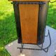 Bar from the 50s/60s in solid blond oak and black metal