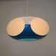 Unique Space age bug eye ufo lamp *** Massive Belgium *** blue and white