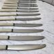 set of 12 bakelite knives from the 60s