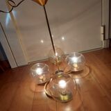 Lustre en laiton doré années 50'S