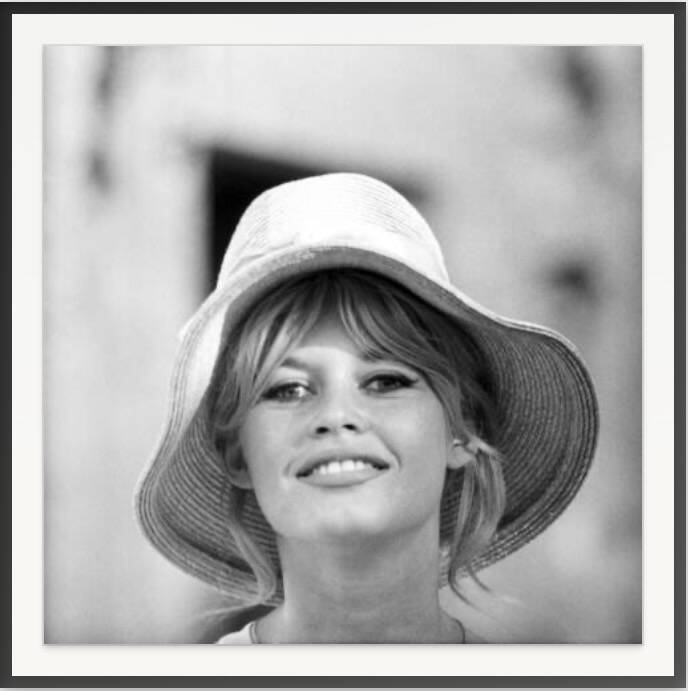 Photographic print of Brigitte Bardot