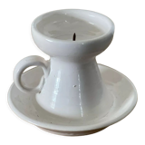 Glazed stoneware candle holder