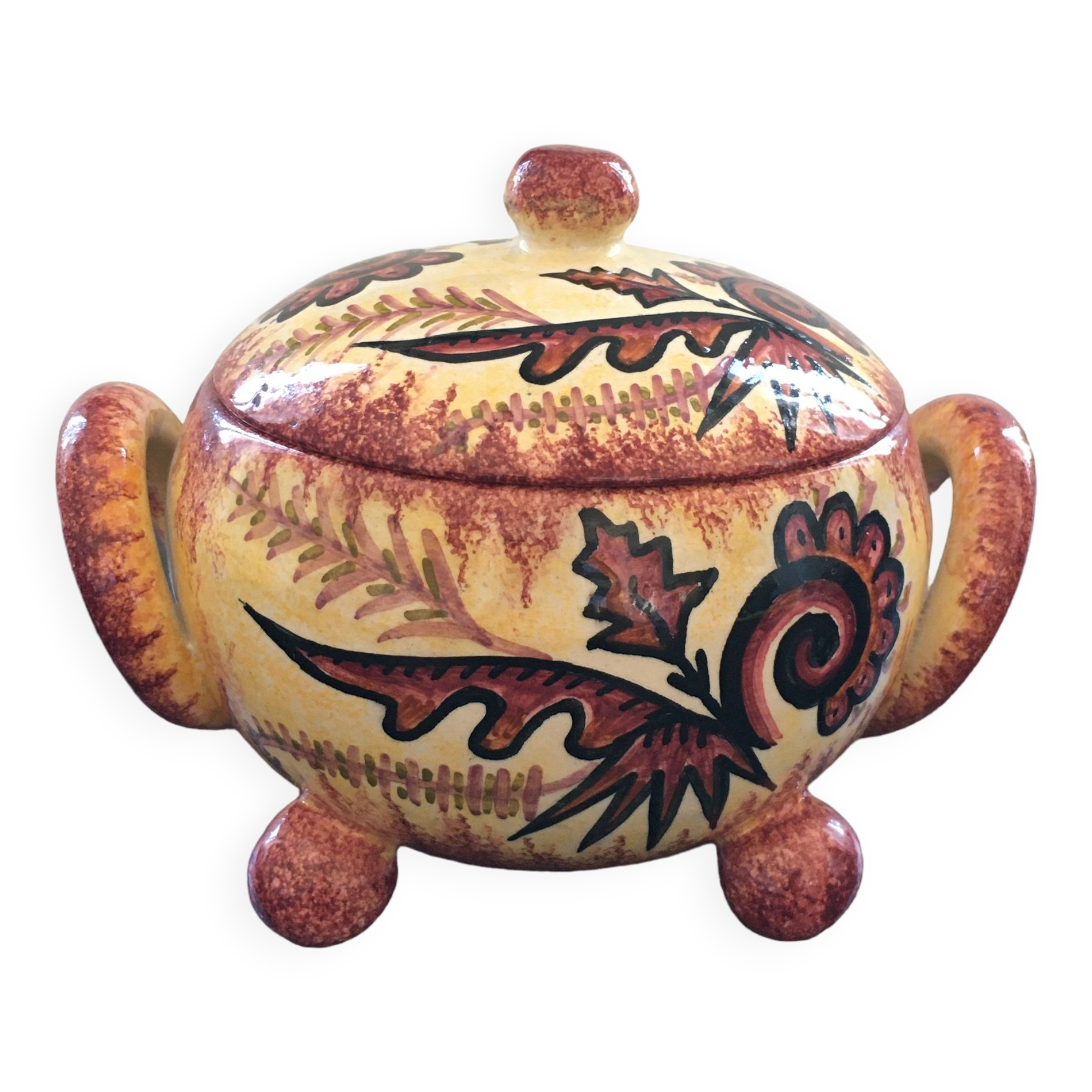 Pot signed Fouillen Quimper