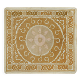 Vintage Turkish hand-knotted rug 126x135 cm