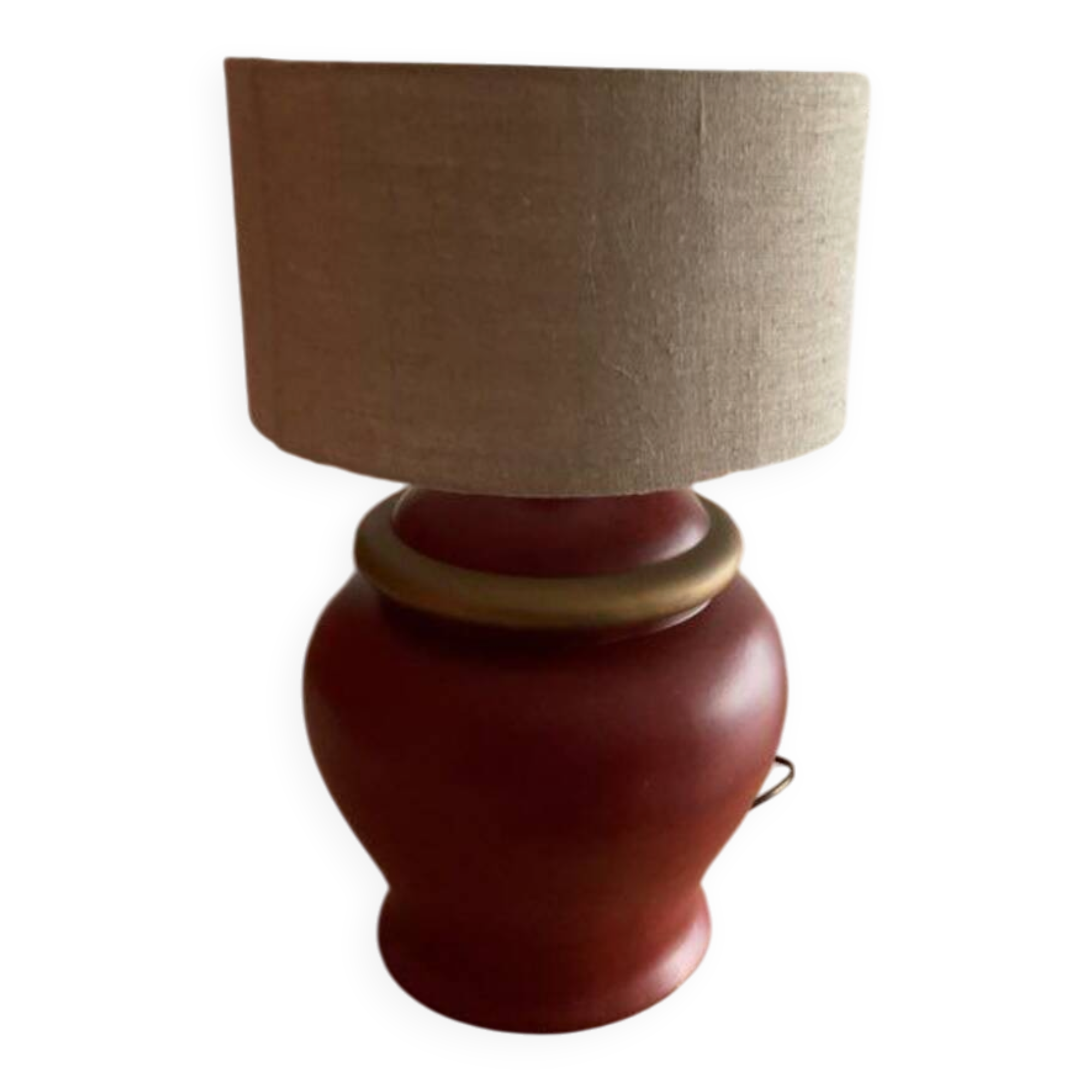 Grande lampe céramique vintage