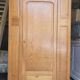 Parisian wardrobe in vintage pine old manufacture 1950