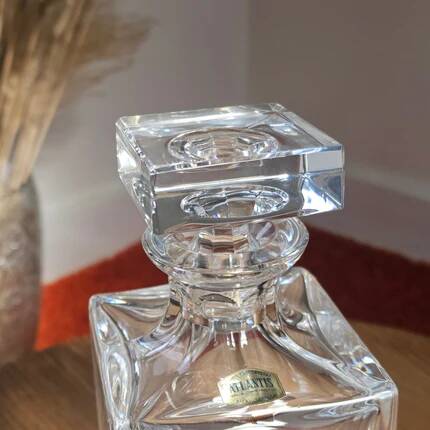 Crystal whisky carafe Atlantis Portugal - Austin Vintage model
