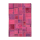 Hand-Knotted Oriental Vintage 207 cm x 304 cm Pink Patchwork Carpet