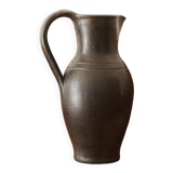 Black ceramic pitcher