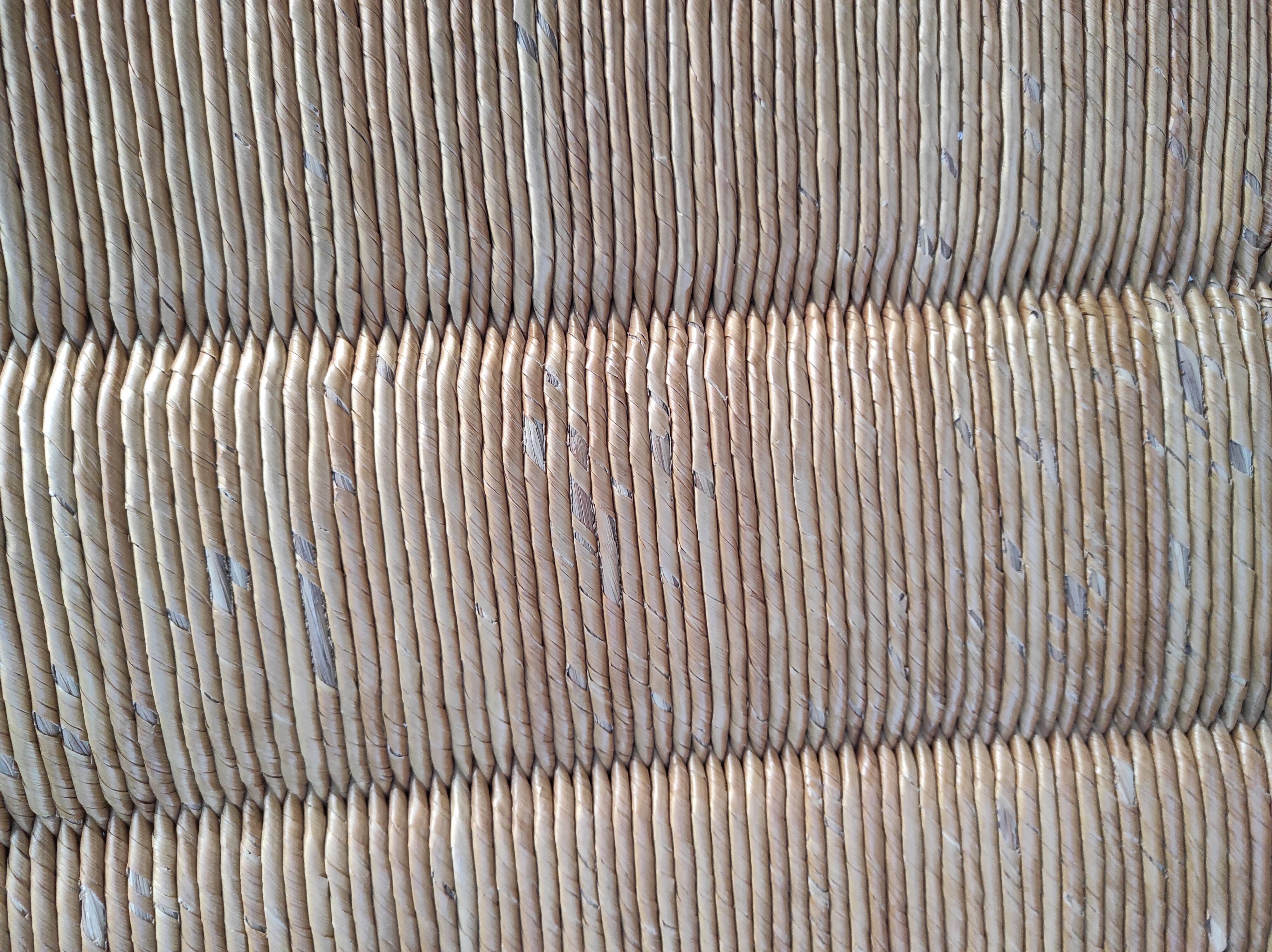 Lot 4 straw chairs by Pierre Gautier-Delaye, weekend model