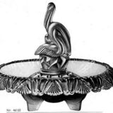 Topaz-Violet Cloud Glass Bowl or Centerpiece by Walther & Sohne, Germany