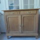 Vintage shallow oak sideboard, 2 drawers, 2 doors, 1 shelf.