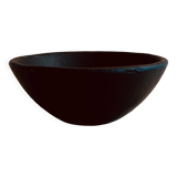 Black ceramic salad bowl