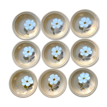 Saint Amand flowered soup plates