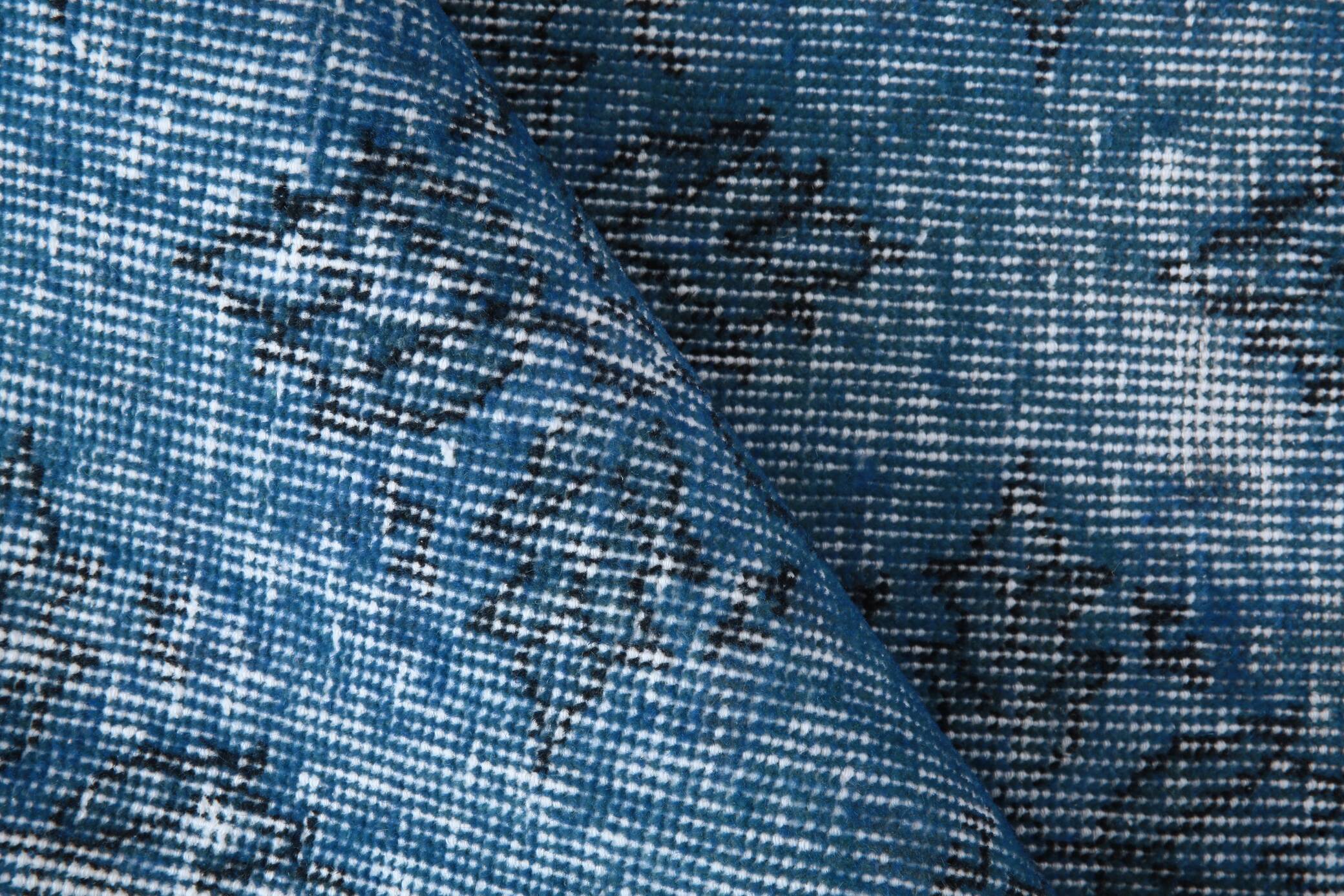 4x7 Shades Of Blue Classic Vintage Rug, 112x205Cn