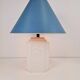 White Ceramic Palm Tree Table Lamp in the style of Serge Roche, 1970s