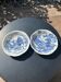 Lot - 2 assiettes en Gien motif bleu