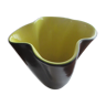 Vase noir et jaune vallauris années 50 signé elchinger