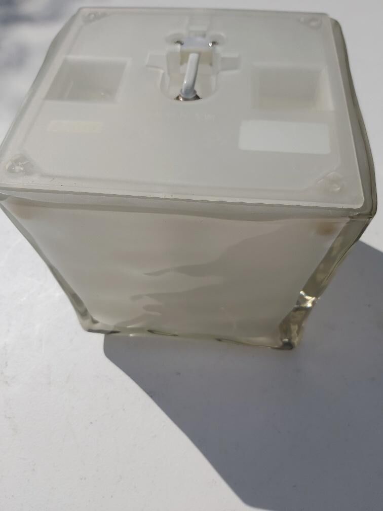 2 Ikea glass ice lamps, 80s