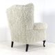 Armchair grey Doodle Retro Fully Restored - new upholstery