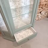 Bronze green display cabinet bookshelf