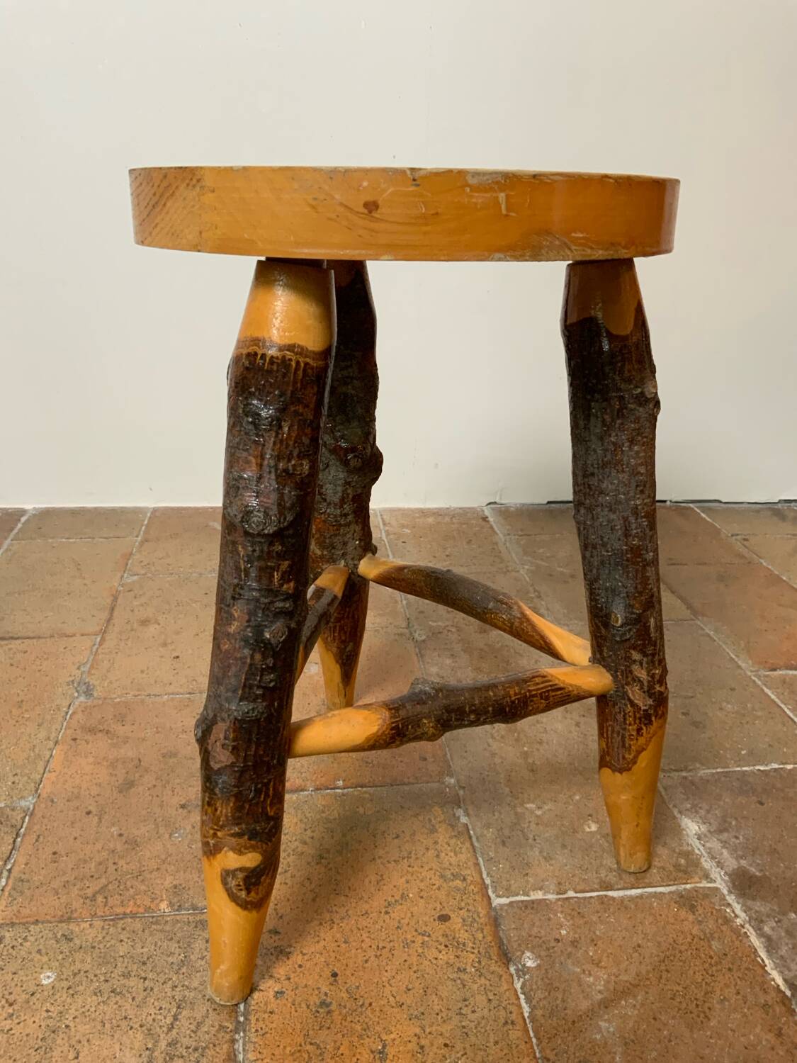 Vintage tripod stool