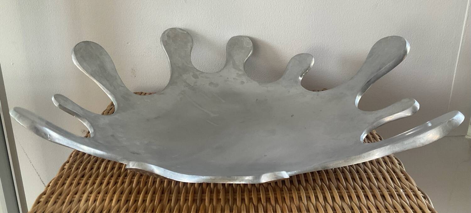 Aluminium "Splash" design catch-all tray