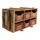 Meuble de métier en bois massif - mid.XXeme