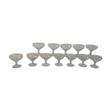 Set of 12 hand made champagne cups