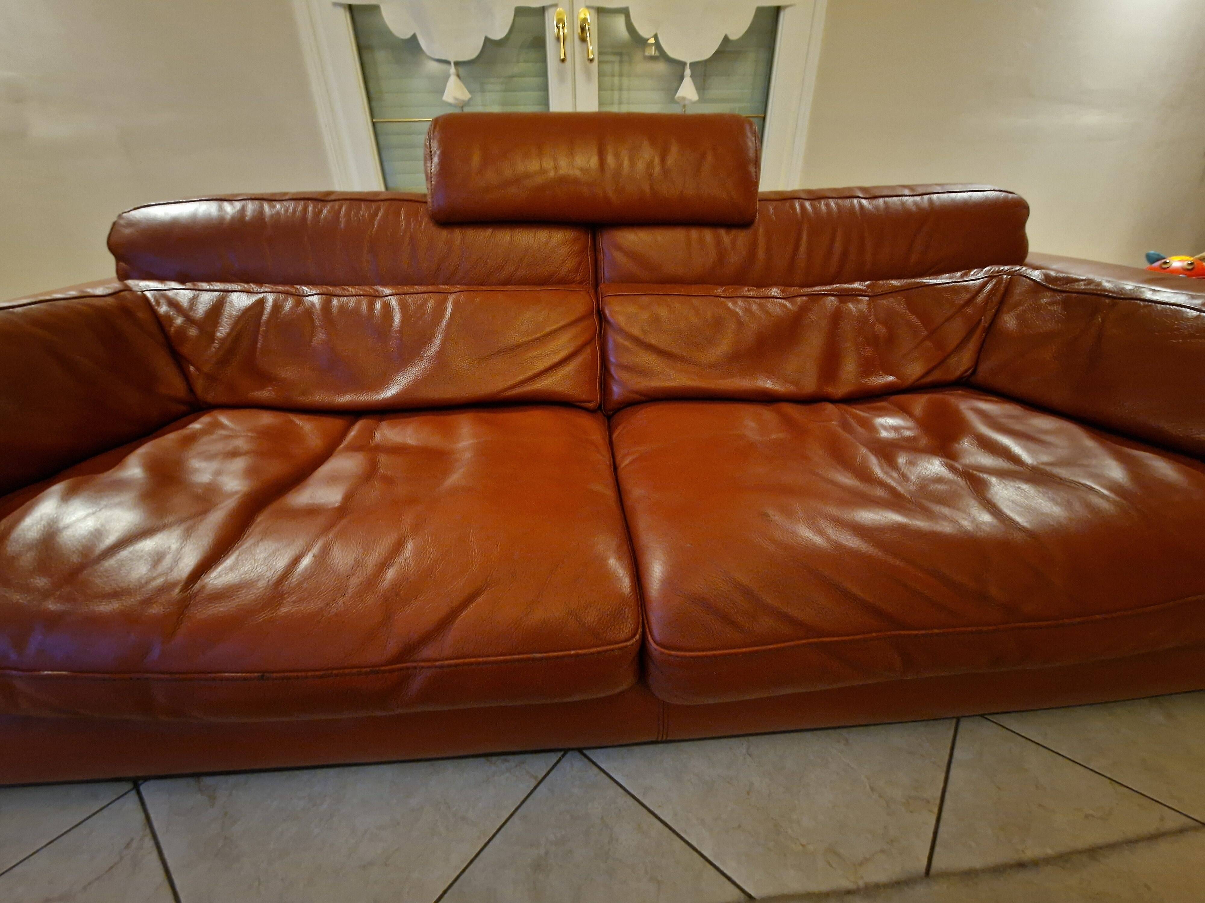 Roche Bobois leather sofa