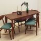 Set of four teak chairs, Danish design, 1970s, production: Denmark