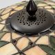 Large Tiffany-style stained glass lampshade with floral design – Ø 50 cm