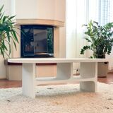 Table basse en béton Nali - Ovale - Longueur 120 cm