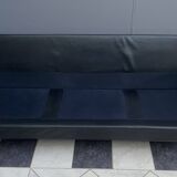 black leather Tecta -seat sofa by Hans Konecke 1960s