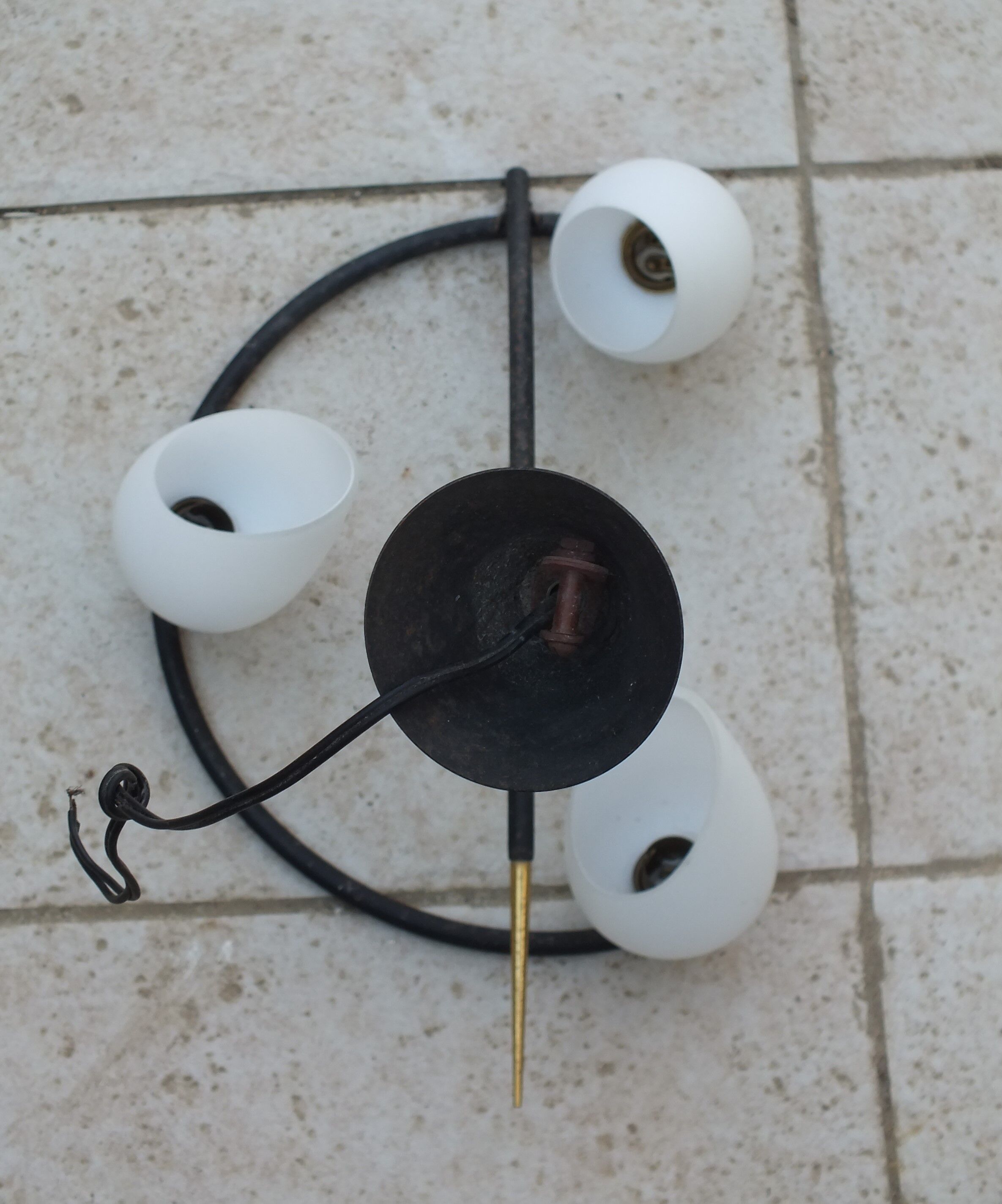 Arlus chandelier with 3 arms of light